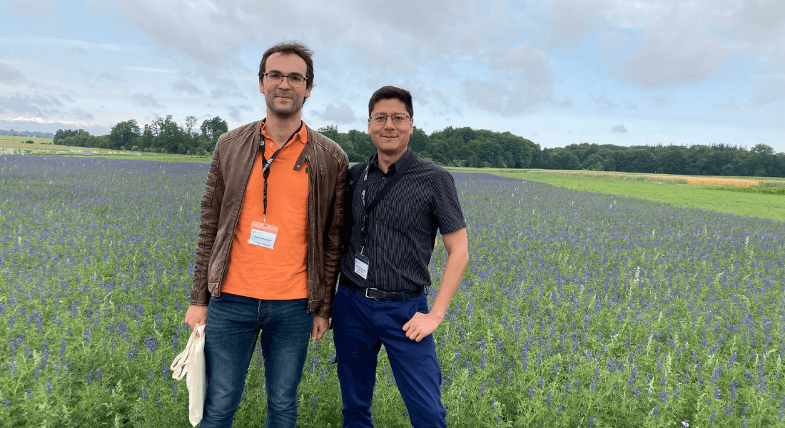Davide Mancinotti and Fernando Geu-Flores from the Department of Plant and Environmental Sciences at the University of Copenhagen 